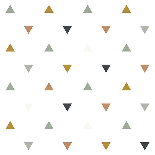 behangpapier driehoeken triangles blauw grijs beige lilipinso lollipop rebels
