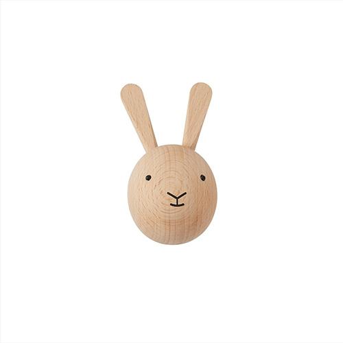 houten wandhaakje rabbit konijn oyoy lollipop rebels