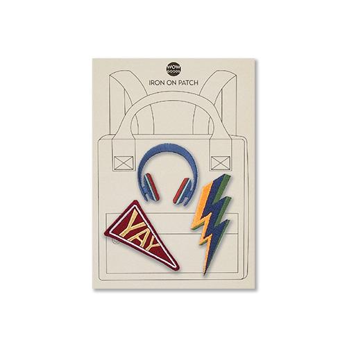 Strijkapplicatie Yay A Lightning Headphone - Lollipop Rebels